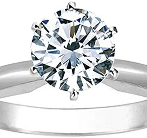 JewelsForum Anello Di Fidanzamento Con Anello Di Fidanzamento Con Diamante Naturale Solita...