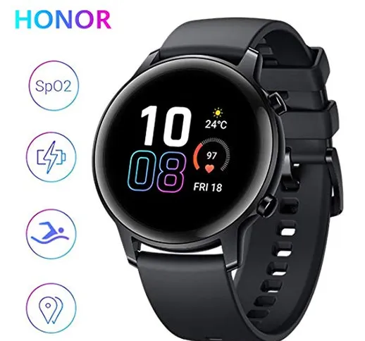 Honor Magic Watch 2 Smartwatch 42mm, GPS 5ATM Impermeabile Orologio Bluetooth Smart Monito...