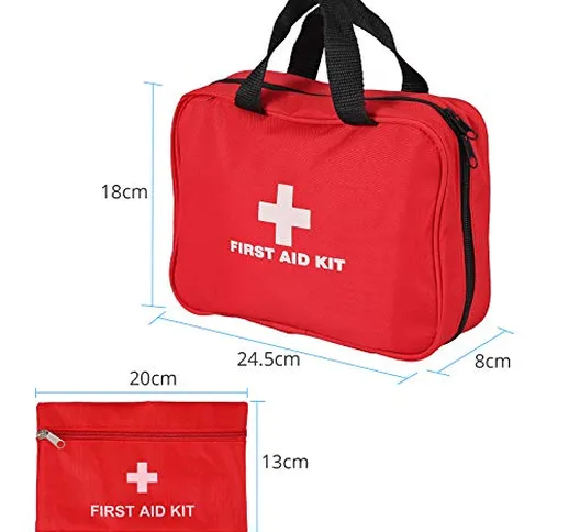 Proster 240pz Kit di Pronto Soccorso Borsa di Emergenza Medica e Sopravvivenza Include Ben...