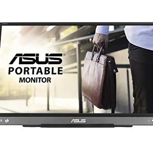 ASUS ZenScreen MB16ACE Monitor Portatile USB Type-C da 15.6" FullHD (1920x1080), IPS, Comp...