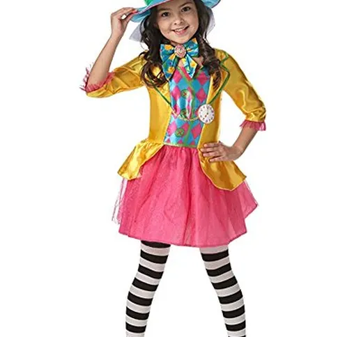 Rubie' s Disney Costume Alice nel Paese delle Meraviglie Mad Hatter per Ragazza, M (5-6 an...