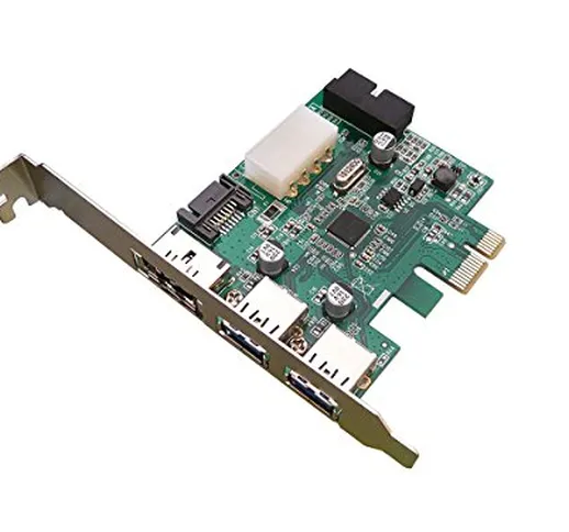 KALEA-INFORMATIQUE - Scheda controller PCI Express (PCI-E) a USB 3.0 e Power over EATA 2 +...