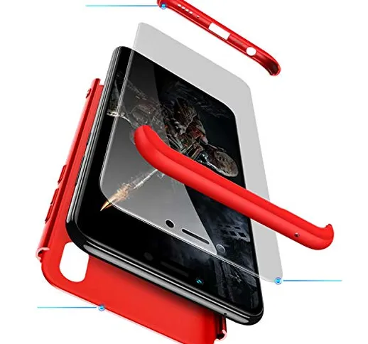 TXLING Custodia per Xiaomi Redmi Note 6 PRO Cover 360°Copertura Protettiva Case PC Guscio...