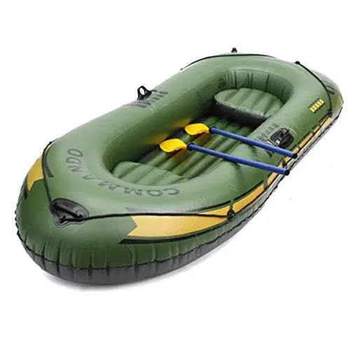 N\A Kayak Canoa Rafting Pesca 2 3 Persone PVC Gonfiabile Barca Gommone Kayak Accessori (Si...