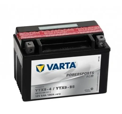 Varta - Powersports AGM 50812 – YTX9-BS - Batteria per moto