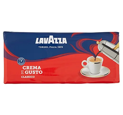 Lavazza Caffè Macinato Crema e Gusto - 4 confezioni da 250 grammi [1 Kg]