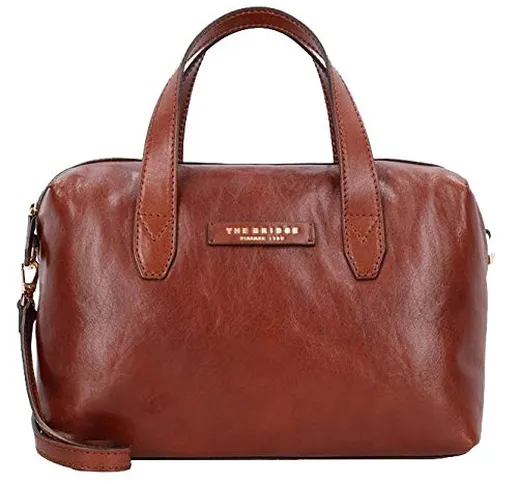 The Bridge Bauletto donna Pelle made in Italy borsa con tracolla due manici 34x20x16 cm ma...