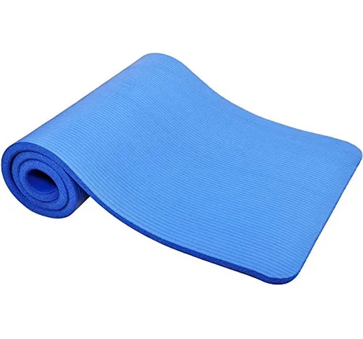 TechFit Fitness Yoga Tappetino, 10mm Extra Spessore, 180 x 60 cm, Ideale per Palestra, Ese...