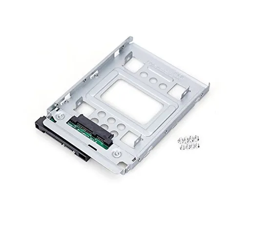 Confezione di 2 RGBS 2,5" SSD da 3,5" SATA Hard Disk Drive HDD adattatore caddy Tray Cage...