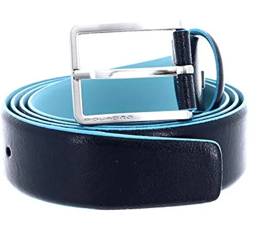 PIQUADRO Blue Square Men´s Belt With Prong Buckle W115 BLU2 - accorciabile