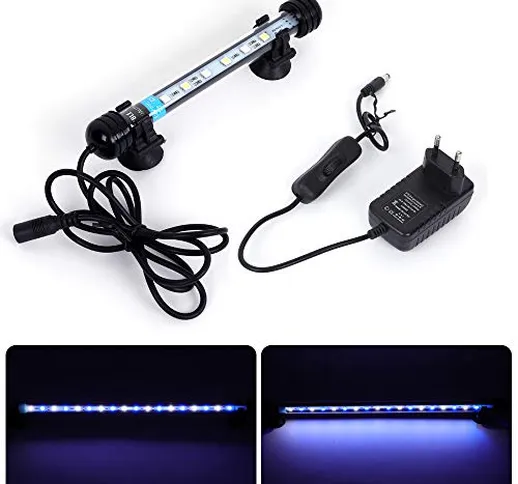 MLJ LED Aquarium Lighting Luce di Pesce Drago Illuminazione per Acquario Impermeabile (Deu...