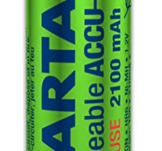 Varta 567061011111 – Pack di 10 batterie ricaricabili aa, 2100 mAh, colore: verde