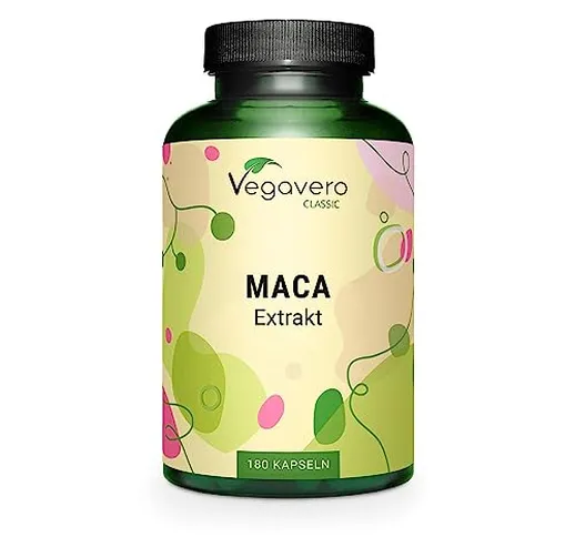 MACA Peruviana Vegavero® | L’UNICA con 0,2% di Macamidi e Macaeni | Fornitura per 6 mesi |...