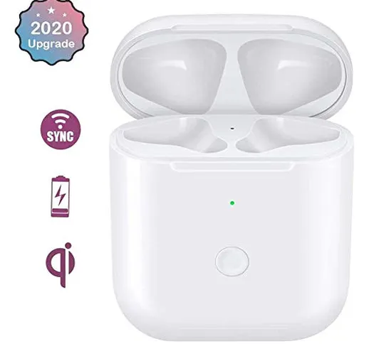 Custodia di Ricarica Wireless Compatibile con AirPods 1 e 2, Caricabatterie per Cuffie Air...