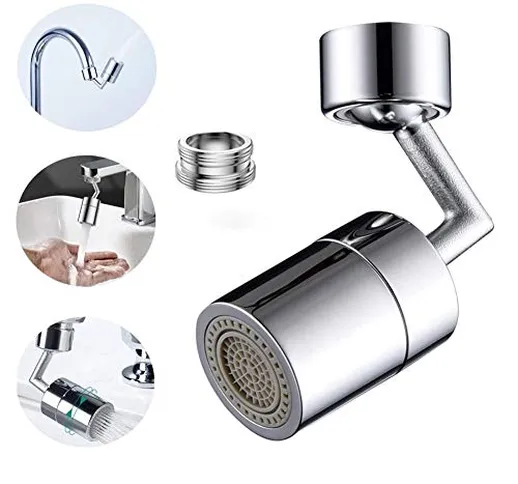 TAK 360° Girevole Tocca Aeratore Regolabili Cucina Bagno Rubinetto Filtro Gorgogliatore co...