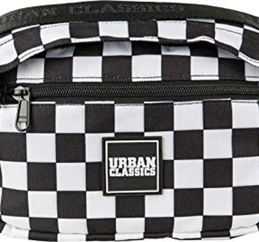 Urban Classics Top Handle Shoulder Bag - Borsa a tracolla, 33 cm, colore: Nero/Bianco