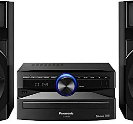 Panasonic SC- UX100E-K Sistema Mini, 300 W, Speaker a 2 Vie, Woofer da 13 cm, Lettore CD,...