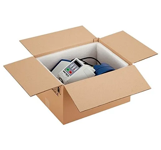 Propac Z-BOX352318 Scatola Cartone Due Onde Avana, 35 x 23 x 18 cm, Set di 15