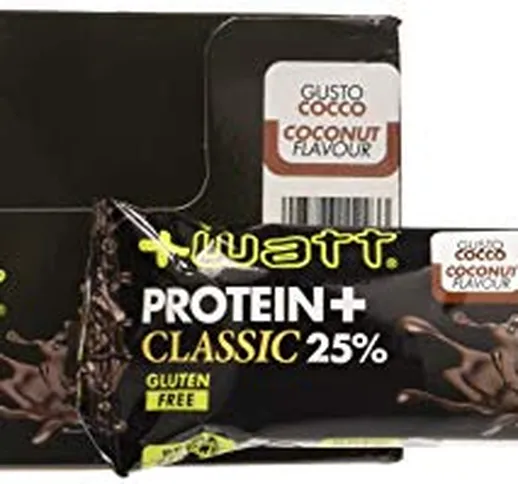 Protein+ Bar - +Watt - Box 24 Barrette Proteiche 40g Cocco