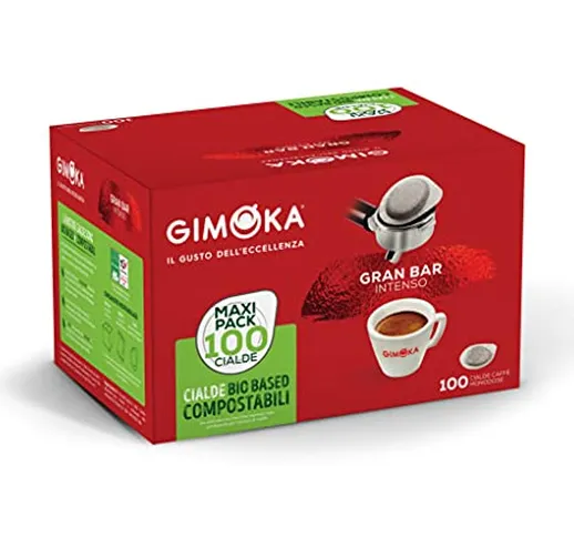 Gimoka - Cialde Ese 44, Compatibili con Sistema Easy Serving Espresso, in Carta Compostabi...