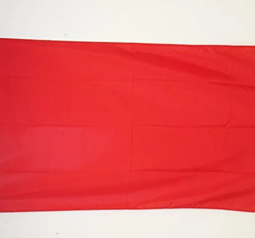 AZ FLAG Bandiera Monocolore Rosso 150x90cm - Bandiera Rossa 90 x 150 cm