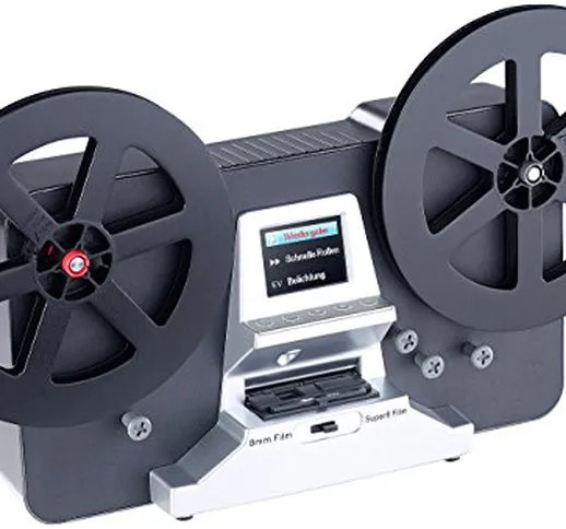 Somikon Scanner per pellicole: Scanner e digitalizzatore per pellicole HD-XL per Super 8 e...