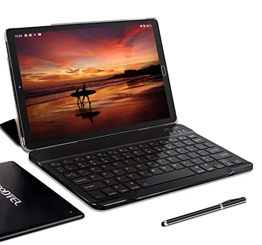Tablet 10 Pollici con 4GB RAM e 64GB ROM, WiFi, Bluetooth, 5MP+8MP, 8000mAh, Android 10, S...