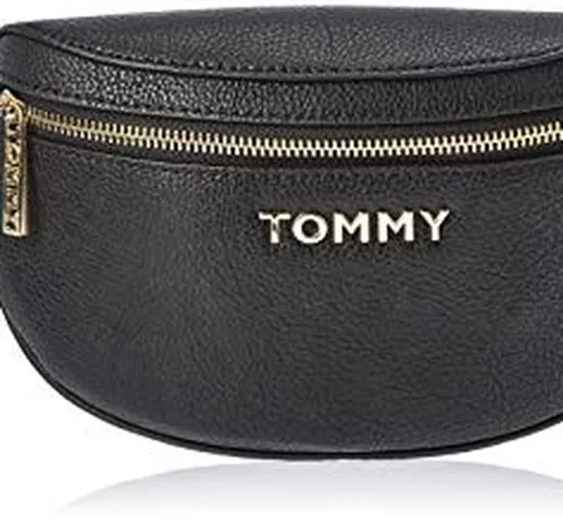 Tommy Hilfiger Iconic Tommy Bumbag, Borse Donna, Nero (Black), 5x12x22 centimeters (W x H...
