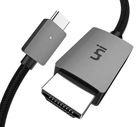 Cavo USB C a HDMI, uni cavo USB Tipo C a HDMI (compatibile Thunderbolt 3) Fino a 4K telela...