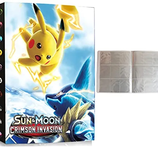 Porta Carte Compatibile Con Pokemon, Album Compatibile Con Pokémon, Raccoglitori Compatibi...