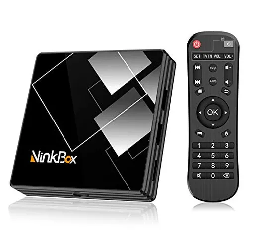 Android TV Box 10.0 NinkBox N1 Plus TV Box Android 4G RAM 32G ROM, RK3318 Quad-Core 64bit...