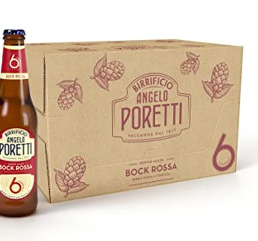 Birrificio Angelo Poretti Birra 6 Luppoli Bock Rossa 24 Bottiglie da 33 cl