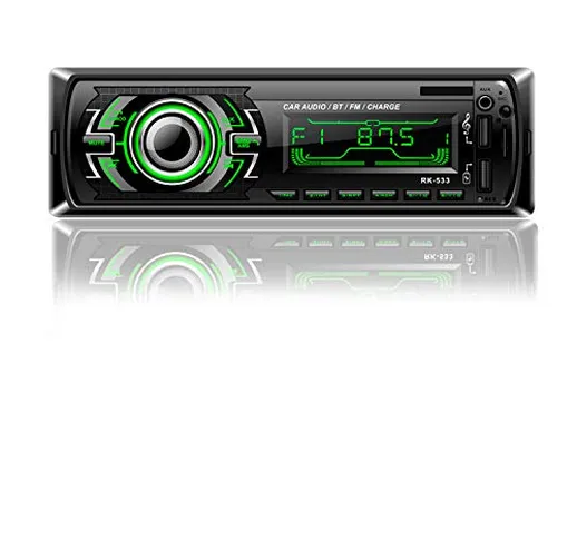 Honboom Autoradio Bluetooth con RDS | Autoradio 1 Din | 4x60W Radio FM | Ricevitore Vivavo...