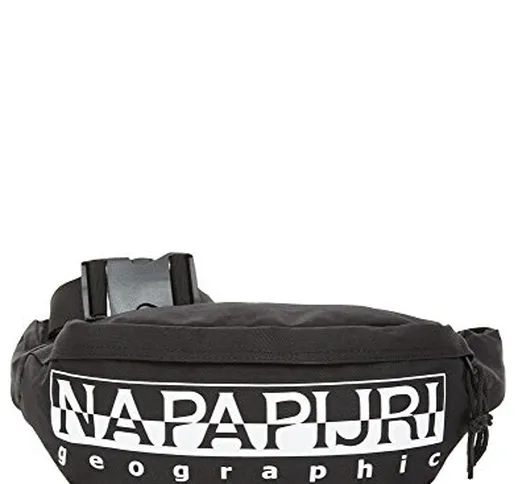 Napapijri HAPPY BUM BAG Borsa Messenger, 23 cm, Nero (Black)