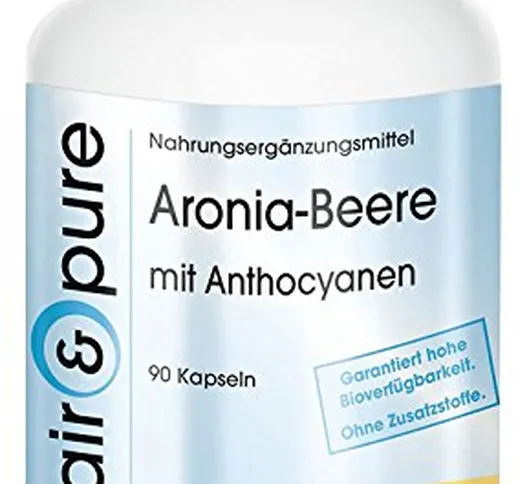 Aronia Berry - Estratto di Bacche di Aronia - Vegan - 45% Polifenoli e 20% Antociani - 90...