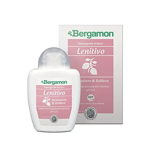 Bergamon - Idratazione & Sollievo, Detergente Intimo, Ph 5.5, 200 Ml, Lenitivo, Bergamotto