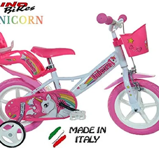 Cicli Puzone Bici 12 Unicorn Dino Bikes Art. 124 RL-Un