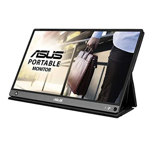 ASUS ZenScreen Touch MB16AMT, Monitor IPS Portatile USB 15.6" FullHD, Multi-touch 10 pti,...