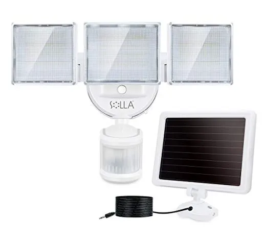 SOLLA Lampada Solare con Sensore di Movimento, Luce Solare Led Esterno 150 LED 2000 Lumen...