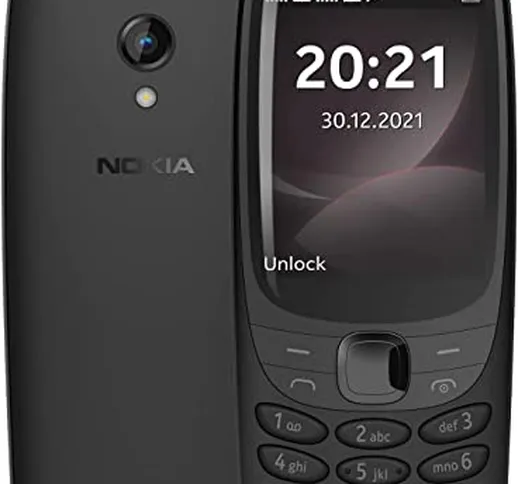 Nokia 6310 - Telefono Cellulare, Display curvo da 2,8 pollici, 8 MB RAM, 16 MB spazio di a...