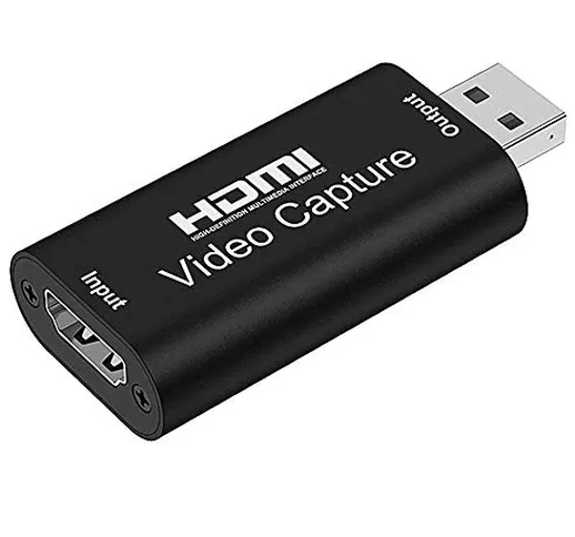 Scheda di Acquisizione HDMI Video 4K 1080p USB 2.0 Scheda di Acquisizione Giochi per PC/TV...