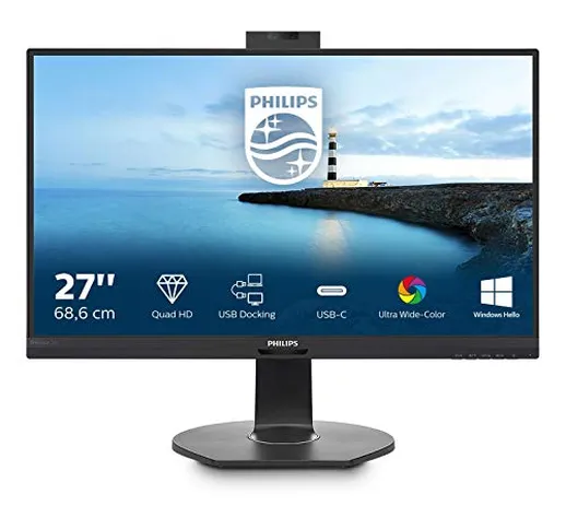 Philips 272B7QUBHEB/00 - Monitor da 68 cm (27”) (QHD, HDMI, Displayport, RJ45, Daisy Chain...