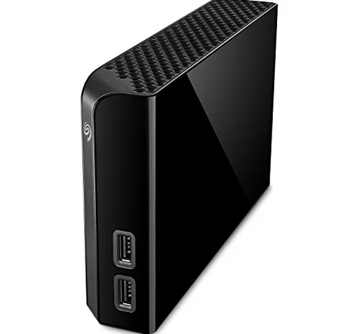 Seagate Backup Plus Hub, 4 TB, Hard Disk Esterno per Desktop, USB 3.0, per PC Desktop, Wor...