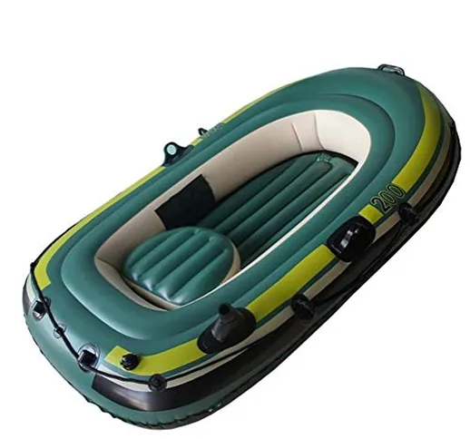 Kayak Pieghevole - Kayak Gonfiabile per 2 Persone con Barca Gonfiabile E Due Remi in Allum...