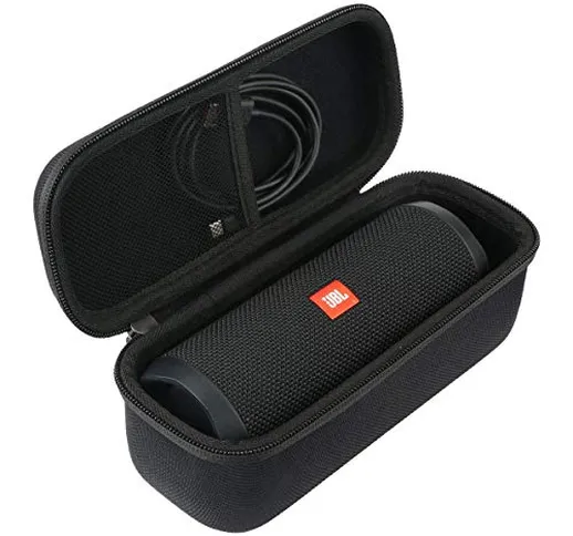 Khanka Eva Custodia rigida da viaggio per JBL Flip 5 Speaker Bluetooth Portatile (nero)