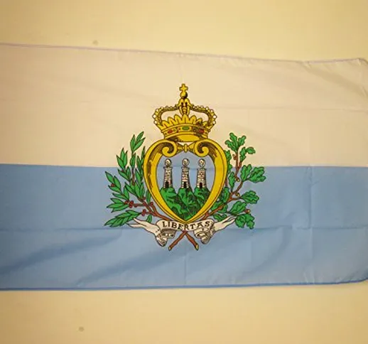 AZ FLAG Bandiera San Marino 90x60cm - Bandiera SAMMARINESE 60 x 90 cm