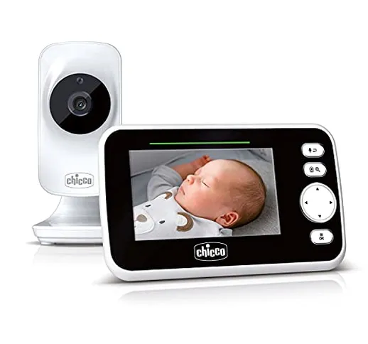 Chicco Baby Monitor Video Deluxe, Videocamera Per Neonati E Bambini Con Schermo A Colori L...
