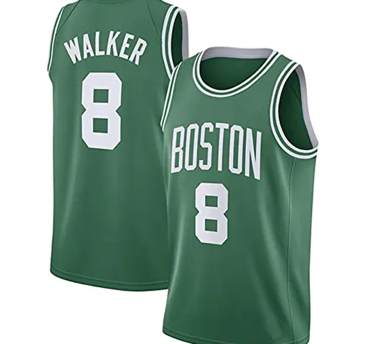 MMWW Jersey di Pallacanestro Senza Maniche - Kemba Walker Boston Celtics # 8 Uniforme per...