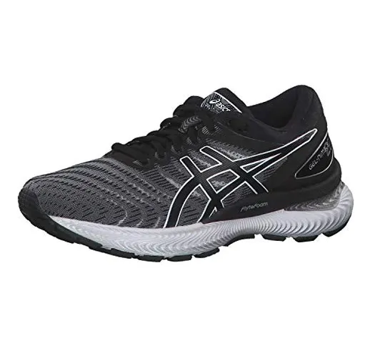 ASICS Gel-Nimbus 22, Scarpe da Corsa Donna, Bianco/Nero (White/Black), 40 EU