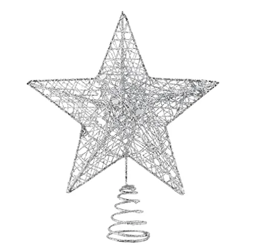 Puntale per Albero di Natale a Forma di Stella, Christmas Tree Stella per Albero Top Star...